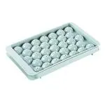 BHERUBANDH Plastic Round Ice Cube Tray Ball Maker Reusable Flexible Round Ice Cube Trays for Freezer Mini Circle Making 33 Sphere Large Size Molds for Whiskey Multicolor (pack of 1)
