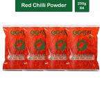 Goshudh Lal Mirch Powder 1 kg (250g X 4 Pack) Red Chilli Powder