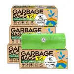 The Honest Home Company Compostable Plastic Small Size Garbage Bag 17x19 inch 60 Bags