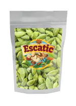 Escatic Green 500g Whole Cardamom (Elaichi), Superior Aroma-lock Pack (Green Grade - 7 to 8mm)