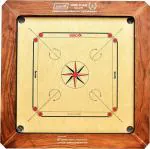 Siscaa Bulldog Fighter Premium Babul Wood Black Carrom Board, 4 inch (pack of 4)