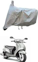 RONISH Two Wheeler Cover for Suzuki (Access 125, Silver)