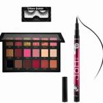 URBEN QUEEN-Rose Gold eyeshadow Palette + 36 H WATER RESISTANT EYELINER ( PACK OF 2 )