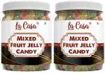 La Casa Vegan Mixed Fruit Jelly Candy Cubes | Combo Pack of 2 | 2x350g |