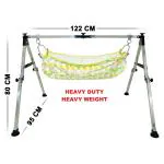 Aamivi Heavy NRI Baby Cradle, Ghodiyu, Palna, Jhula/Jhoola for Infants,JSW Pipe 8 Kg