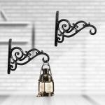 Shoptry Metal Wall Hook Hanging Plant Bracket Decorative Straight Plant Hanger For Pot Bird Feeder, Planters, Lantern, Macrame, Wind Chimes Outdoor And Indoor