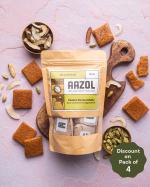 Aazol Soft Coconut Jaggery Chikki - 1kg (250g x 4 packs)