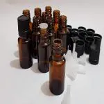 Charming Aura Empty 15 ML Amber Glass Bottle With Leak-Proof Euro Dropper and Cap With Seal, Suitable to Store Essential Oil, Medicine Etc.(Set of 50 Pcs)