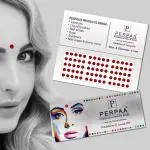 PERPAA Kumkum Light Maroon Round Bindi Book for Ladies Forehead (Stick On) (06, Diameter 5mm, Light Maroon)