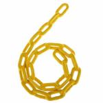 REZNOR Heavy Duty 1.5 m Thermoplastic Coated Metal Link Chain for Hammock Swing Indoor Outdoor, 200kg Capacity, RZNR-320, Yellow