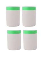 Abode Sober Green stainless steel storage container for Food | Jar for kitchen storage | 450ml used for storing spices, salt, sugar Flour, Dry fruits, | Set of 4 | Green