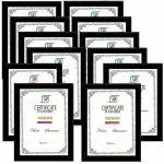 DJ ARTS A4 Size Photo Frame For Wall Black Picture Frame For Home and Office Decoration (Black-A4-12 Frame)