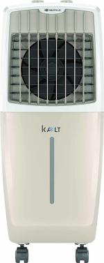 Havells Kalt 24 litres Personal Air Cooler Knob Panel 3 Side Honeycomb Pad, White Champagne Gold