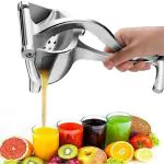 BHERUBANDH Hand Juicer for Fruits I Heavy Duty Hand Press Manual Juicer I Solid Aluminium Hand Juicer Machine I Soft Grip Lemon/Orange/Mosambi Juice squeezer I Citrus Juicer (PACK OF 1)
