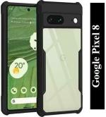 MOZETTE Back Cover for Google Pixel 8 (Transparent, Dual Protection, Pack of 1)