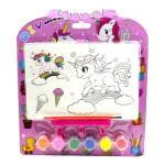 SAMVARDHAN Kids Canvas Painting Set with Acrylic Paint and Brush/Cartoon Theme Small Canvas Painting Set for Kids/Birthday Gift for Children/Hobby Summer-Camp Kit (1pcs)(Space)