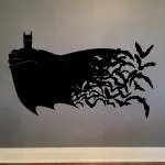 Decor Villa Wall Sticker ( Batman with bats ,Surface Covering Area 39 x 23 Inch)