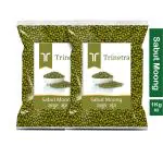 Trinetra Sabut Moong Dal 2 kg (1Kg X 2 Pack) Whole Moong Dal