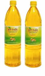 ATP Fresh TM-100% Pure Groundnut Oil (1 L) | Mungfali Ka tel |Edible cooking oil |chemical free oil |Healthy And Tasty oil |No Preservatives | Pack of 2