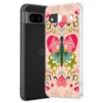 Fashionury Back Cover for Google Pixel 8a Designer, Printed,Transparent,Flexible, Silicon -D2119