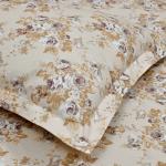 Haus & Kinder 100% Cotton Kids Bedsheet for Single Bed, 1 Single Bedsheet Cotton (88 x 57 Inches) with 1 Pillow Cover| 186 TC Fantasy (Floral Brown)