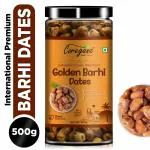 Coreganic 100 % Natural Premium Golden Barhi Dates (Snacks Rich in Dietary Fibre) 500g