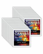 Pantonic Mini Size Fungus Resistant White Canvas Board 5 x 5 Inch (Pack of 24)