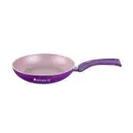 Wonderchef Granite Aluminium Non-stick Fry Pan, 24cm, 1.8L, Purple, 5 Layer PFOA Free Nonstick Coating, Compatible on Hot Plate, Hobs, Gas Stove, Ceramic Plate and Induction , 2 Years Warranty
