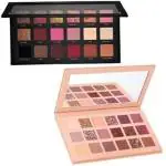 Beauzy Nude Eyeshadow Palette and Textured Rose Gold Eyeshadow Shimmer,Matte Finish Professional