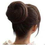 Clixfox Women Synthetic Fiber Chignon Donut Bun Wig Hair Extension 4.5inch (Pack of 1)