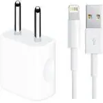 OCTRIX 5W/1A Mobile Wall Charger Compatible with iPhone 5 Watt Fast Charger Adapter Dock USB-Lightning for Apple iPhone Charger with Detachable Cable (5/5s/6/6s/6 plus/7/7plus/8/8plus/SE/XR/XS/X/XS MAX/ 11 Pro/11/12/13 Promax, Cable Included)