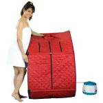 Kawachi Portable Steam Bath Panchkarma Swedan Machine for Health Beauty Spa at Home 31x32x43 cm Red