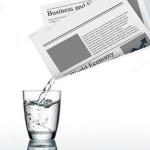 appearing and disappearing liquid from newspaper gimmick prop magic trick