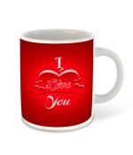 Whats Your Kick Love Theme I Love You Wallpaper Design Printed White Ceramic Coffee Mug and Tea Mug 325ml