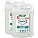 SaniPax Advanced Extra Strong 24-Hour Hand Sanitizer Gel with 99.99% Germ Kill Disinfection Protection (Sensitive),10L(5L Each, Pack of 2)