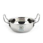Coconut Mirror Finish Induction Stainless Steel Kadai 2 L