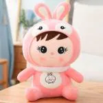 Crispy Toys Soft Toys For Pink Rabbit Girl So cute Baby Doll Plush Soft Toys For Girls & Adult.(30 cm)