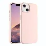 LIRAMARK Liquid Silicone Soft Back Cover Case for Apple iPhone 13 Mini (5.4 Inch) (Pink)