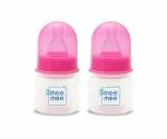 Mee Mee Premium Feeding Bottle with Eazy-Flow Technology, Anti-Colic Valve,BPA-Free Baby Feeding Bottle for Babies & Toddlers(Pink, 60ML,Pack of 2)