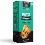 NutroActive Keto Breakfast Bar Zero Sugar Gluten Free Extremely Low Carbs 100 Gm