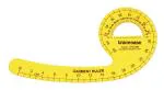 Traceease Garment Ruler Template, French Curve Garment Making Sewing Stencils Tailoring Tools- 9.7 Inches Long