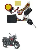 Qiisx Tubeless Motorcycle/Bike Alarm Security System Button Remote Key Anti-Theft Alarm with Dual Remote Control for Bajaj Pulsar 150