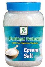 POTHIGAI NATURAL Epsom Salt For Bath, Muscle Relief, Relieves Aches, Foot Soak, Refreshing Body & Plants (1kg)(pack of 1)
