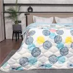 Urban Space Ultra Soft Quilted Winter Comforters for Single Bed | 200 GSM | Fluffy Microfibre Reversible Printed AC Blanket (Turkey Single Bed- 58 X 88 Inches or 145 X 225 cm)