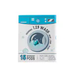 123Wash Laundry Detergent Pods for Washing Machine 4 in 1 Benefits Tackle Odors Fights Daily Stains Softens and Brightens the Cloth