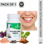 RIBVA Organic White Tooth Powder For Tobacco Stain, Tartar, Gutkha Stain and Yellow Teeth Removal