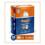 Duggu Baby Diapers Pants | UP to 10 hrs Absorption | 7 - 12 Kg - Medium - M (34 Pieces)