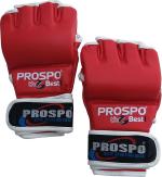 PROSPO Red Combat MMA Gloves with Open Thumb