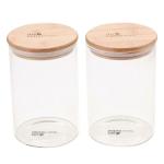 The Better Home Air Tight Borosilicate Glass Container Set (1000 ml) Pack of 2