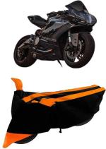 RONISH Two Wheeler Cover for Ducati (899 Panigale, Black, Orange)